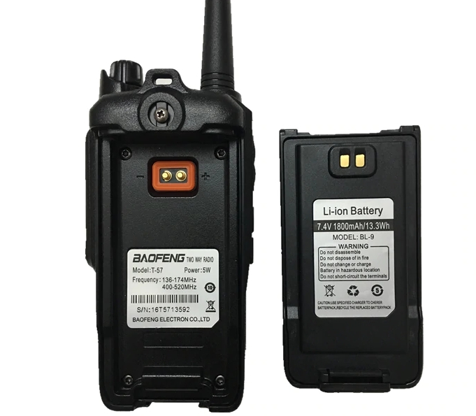 Statie Radio Walkie Talkie Baofeng T-57, ptr conditii extreme dual band 136-174 Mhz, 400-520 Mhz, 5W [2]