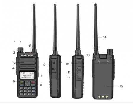 Statie radio digitala Baofeng DM - 1801  Bonus Cablu si CD programare [4]