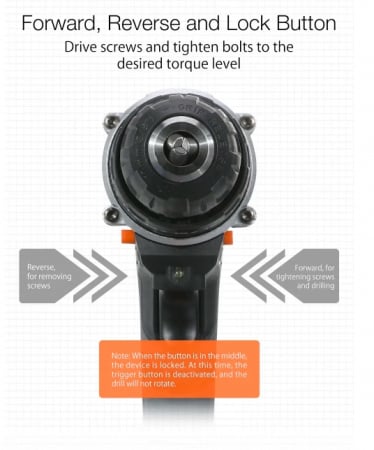 Topshak - Masina gaurit cu percutie 1 acumulator LiIon 2A [3]