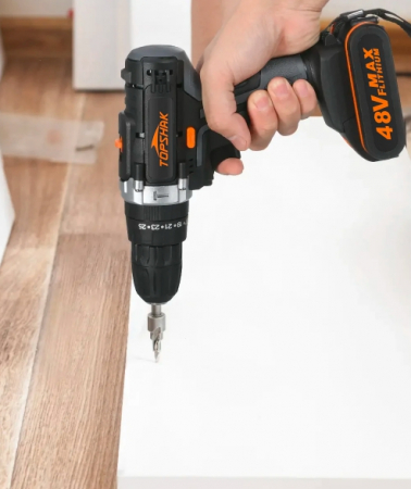 Topshak - Masina gaurit cu percutie 1 acumulator LiIon 2A [9]