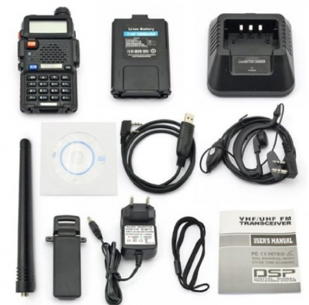 Set 10 statii radio Baofeng UV-5R Dual Band Tranciever + Bonus Casti cu microfon incluse [2]