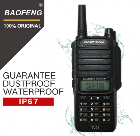 Statie Radio Walkie Talkie Baofeng T-57, ptr conditii extreme dual band 136-174 Mhz, 400-520 Mhz, 5W [0]