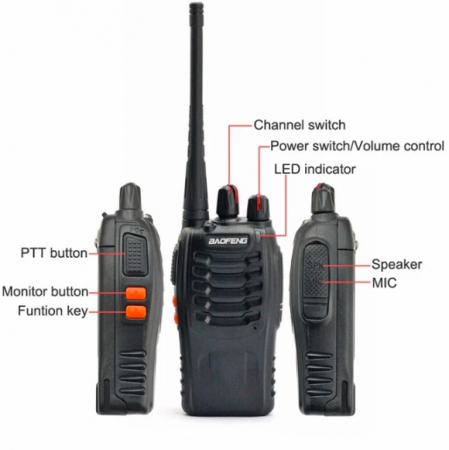 Set 2 buc Baofeng BF-888S UHF 400-470MHz 16CH PROGRAMABILE [4]