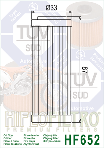 Filtru ulei KTM-Husqvarna-Husaberg 08-20 HF652 [2]
