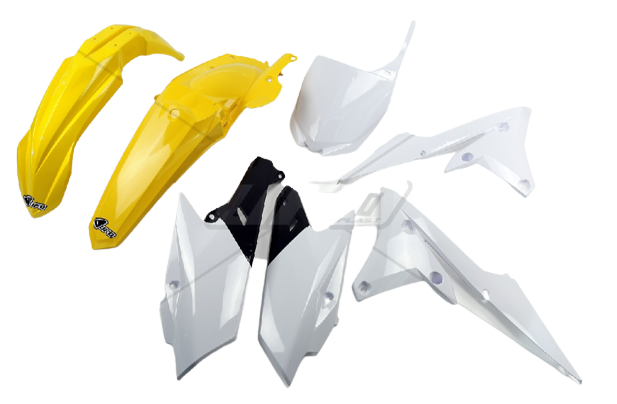 Kit plastice Yamaha YZF 250/450 '14-'17 Alb-Galben [1]