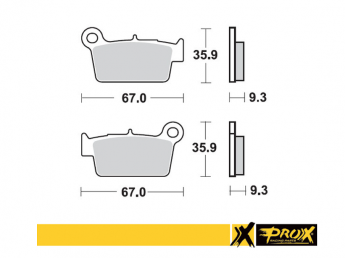 Set placute frana spate Prox Yamaha YZF/YZ Suzuki RMZ Kawasaki KXF [1]