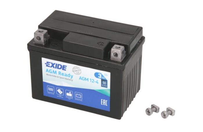 Acumulator moto EXIDE 12 V 3 Ah 113x70x85mm 50A [1]