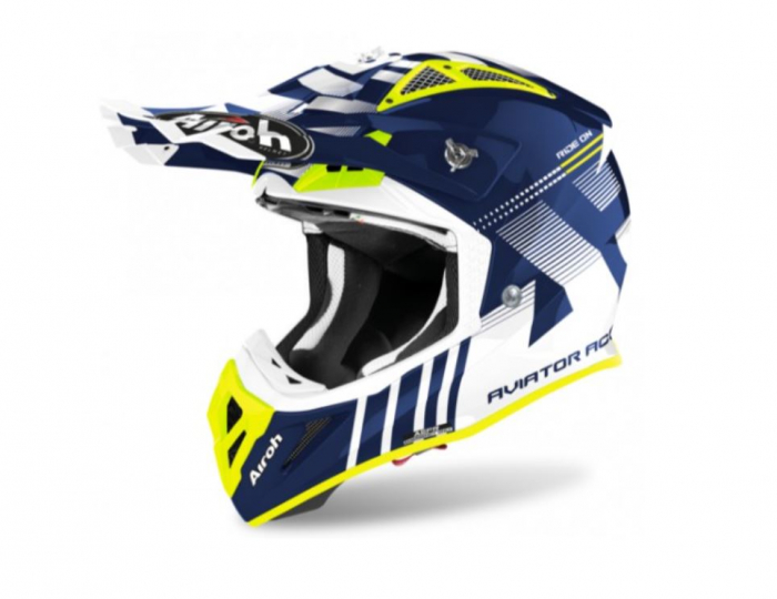 Casca Airoh Aviator ACE 2021 Blue/White [1]