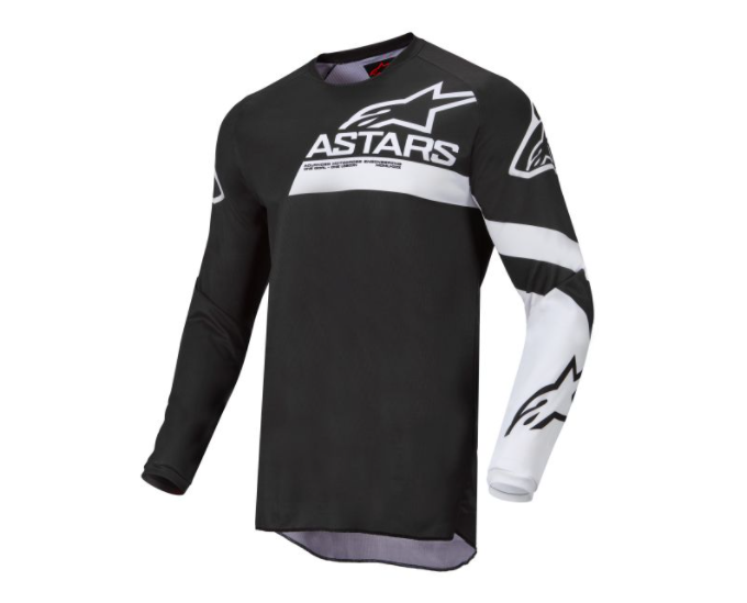 Tricou Alpinestars MX Fluid Chaser Black/White [1]