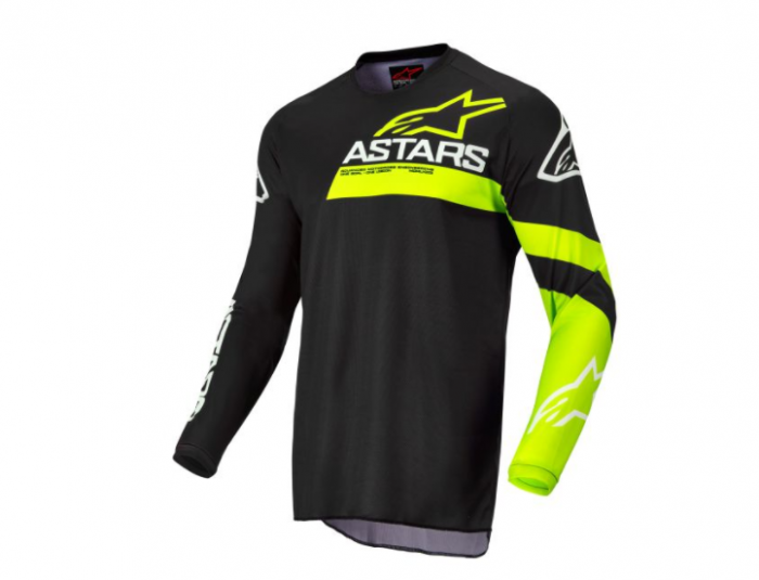 Tricou Alpinestars MX Fluid Chaser Black/Yellow Fluo [1]