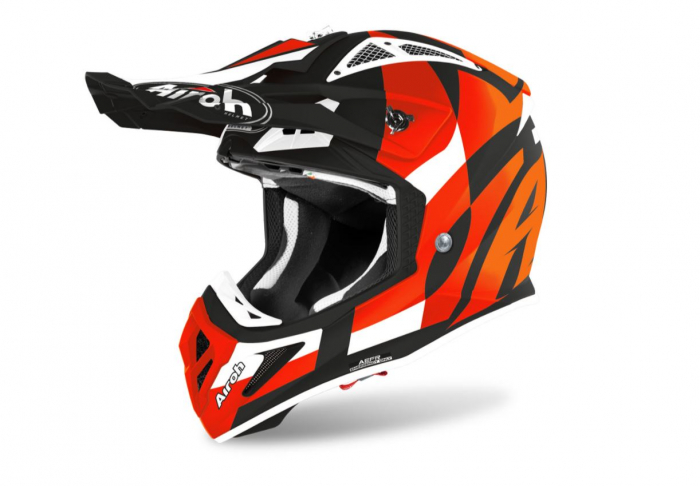 Casca AIROH Aviator Ace Trick Orange [1]