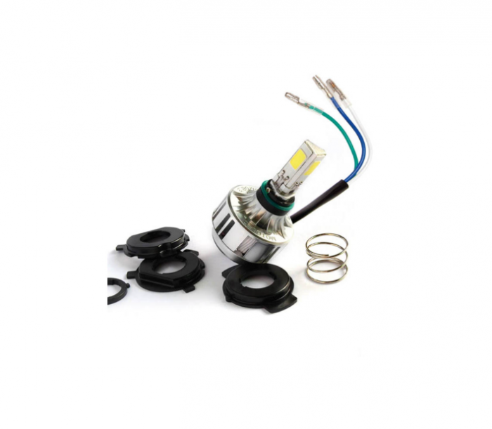 Bec cu led Racetech R3000 Cu adaptoare H1, H2, H3, H4, H7 pentu KTM ȘI SHERCO [1]