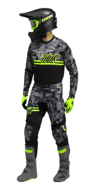 Bluza Enduro/Motocross Sector Digi Camo Black [3]