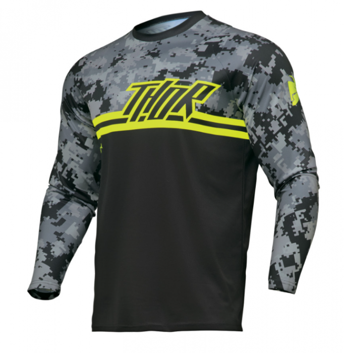 Bluza Enduro/Motocross Sector Digi Camo Black [1]