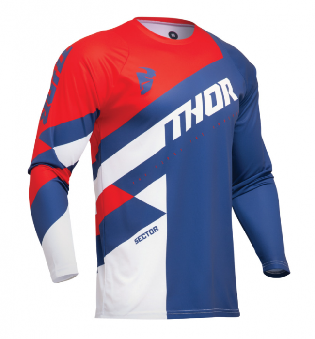Bluza Enduro/Motocross Sector Checker Rosu/Abastru [1]