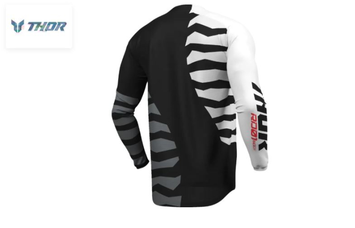 Bluza Enduro/Motocross Thor LAUNCHMODE SHREDDER BK/WH [2]