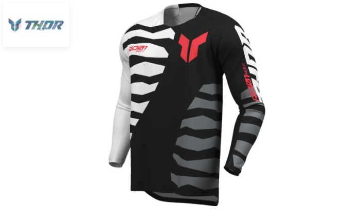Bluza Enduro/Motocross Thor LAUNCHMODE SHREDDER BK/WH [3]
