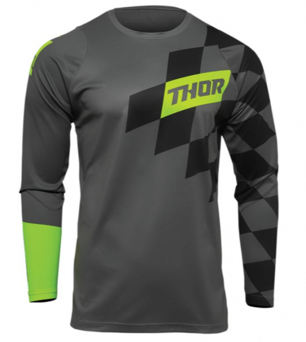 Bluza THOR Sector Birdrock Gray/Acid enduro/motocross [1]