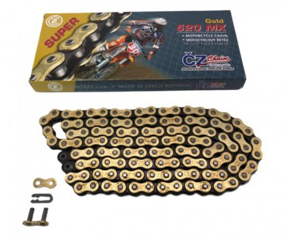 Lant transmisie CZ 520 MX Gold Super (118 zale) fara O-Ring CZ520MXGOLD118 [1]