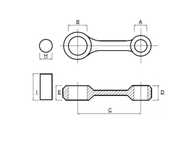 Kit biela Yamaha YFS 200 Blaster '88 -'06 22140EE [2]