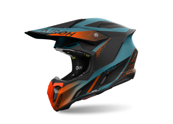 Casca Airoh Twist 3 Shard Blue/Orange [1]