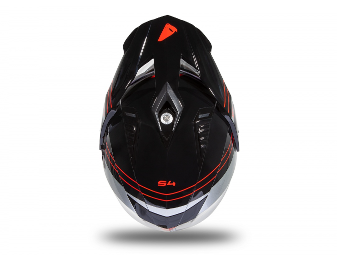 Casca cu viziera  Enduro/ATV UFO Aries Black/Gray [6]