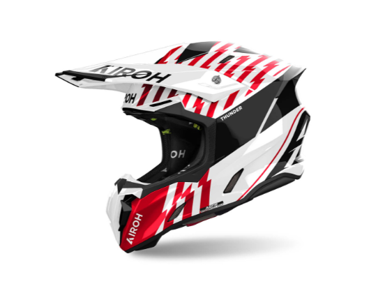 Casca Airoh Twist 3 Thunder Red/White [1]