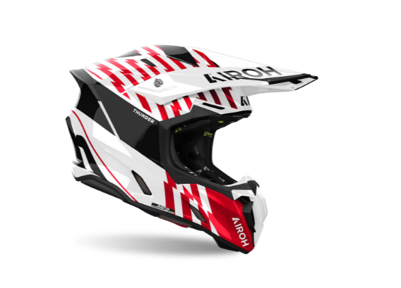 Casca Airoh Twist 3 Thunder Red/White [2]