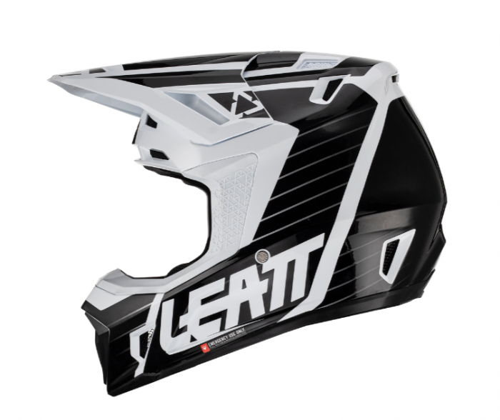 Casca Leatt 7.5 V23 White + Ochelari 4.5 Cadou [2]