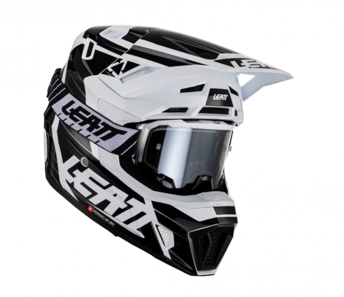 Casca Leatt 7.5 V23 White + Ochelari 4.5 Cadou [1]
