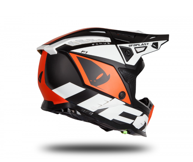 Casca UFO Echus Black/White/Orange [2]