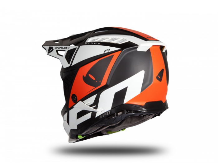 Casca UFO Echus Black/White/Orange [4]