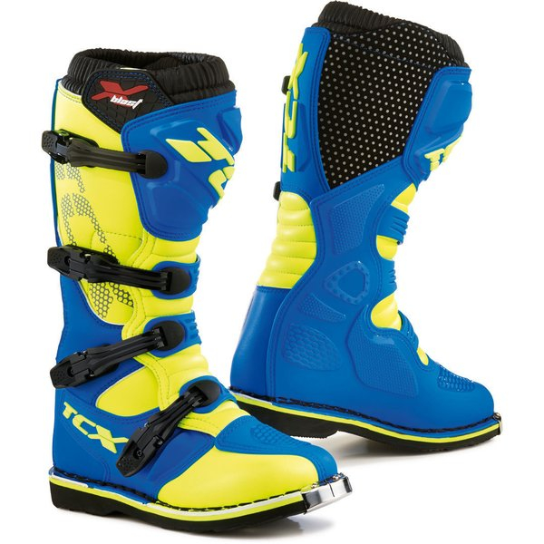 Cizme Enduro/MX TCX X-Blast Boots Blue-Yellow Fluo [1]