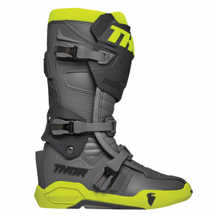 Cizme enduro/motocross Thor Radial Gri/Galben Fluo [3]