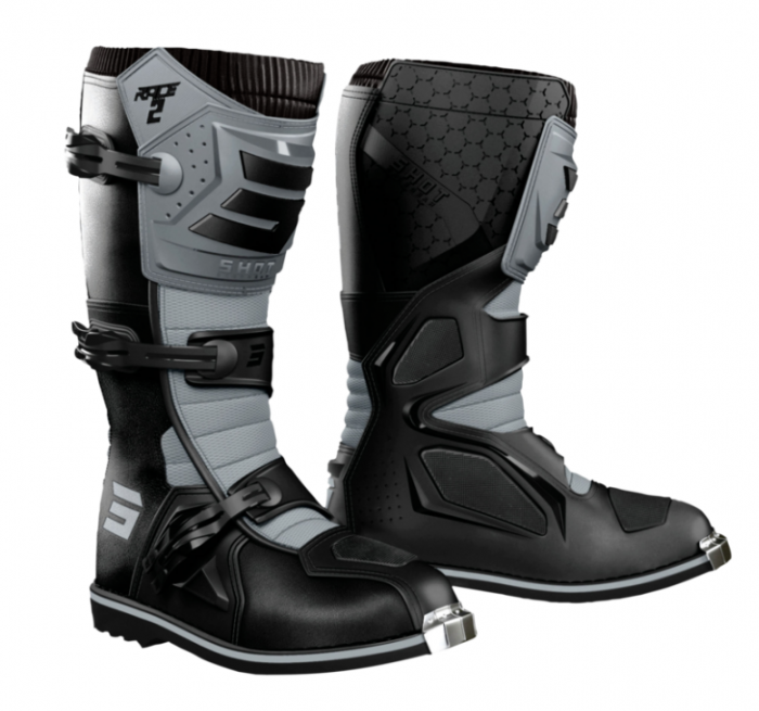 Cizme Enduro/MX Shot Race 2 Black/Grey [1]