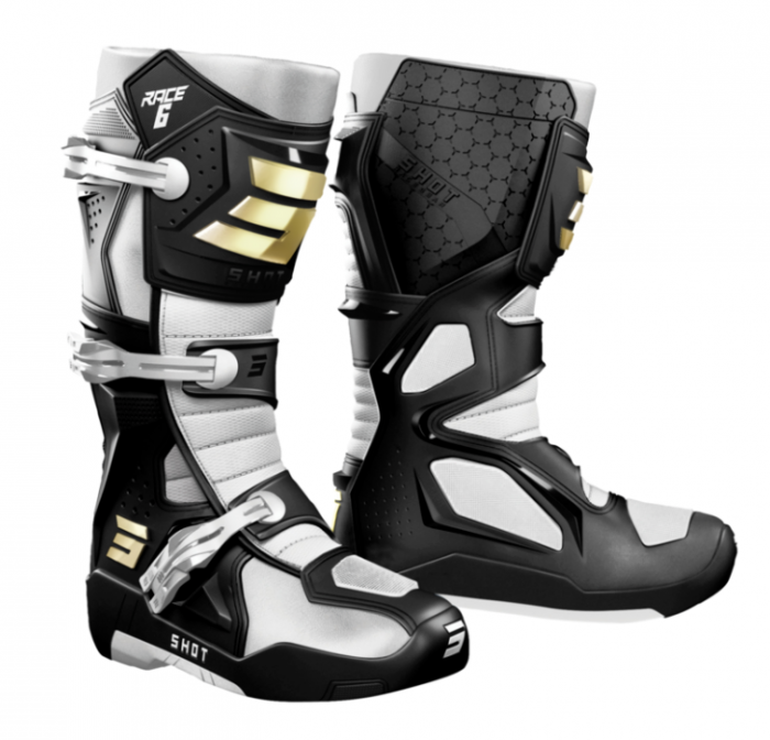 Cizme Enduro/MX Shot Race 6 Black/Grey/Chrome [1]