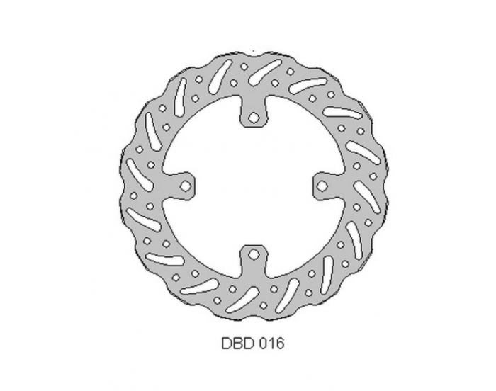 Disc frana fata Kawasaki KX 125 '03-'08, KX 250 '03-'18, KX 450 '06-'18, 21, KLX 450 '07-'21, KXF 450 '10-'20, RMZ '04-'25 (250X109,5X4MM) (4X9,5MM) (NG1762, NG1031) [1]