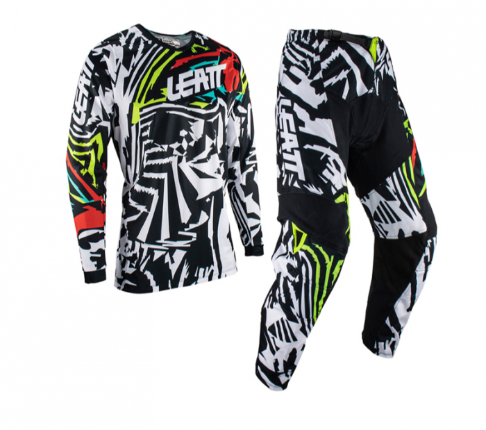 Echipament tricou+pantaloni Leatt 3.5 Zebra [1]