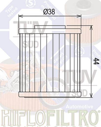 Filtru Ulei HifloFiltro Suzuki/Kawasaki/Beta '04-'21  HF207 [3]