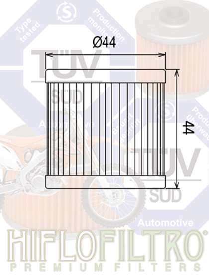Filtru ulei Suzuki DR-Z 400/LT-Z/LT-R, Kawasaki KFX/KLX/KSF, Arctic Cat DVX 400 HF139 [2]