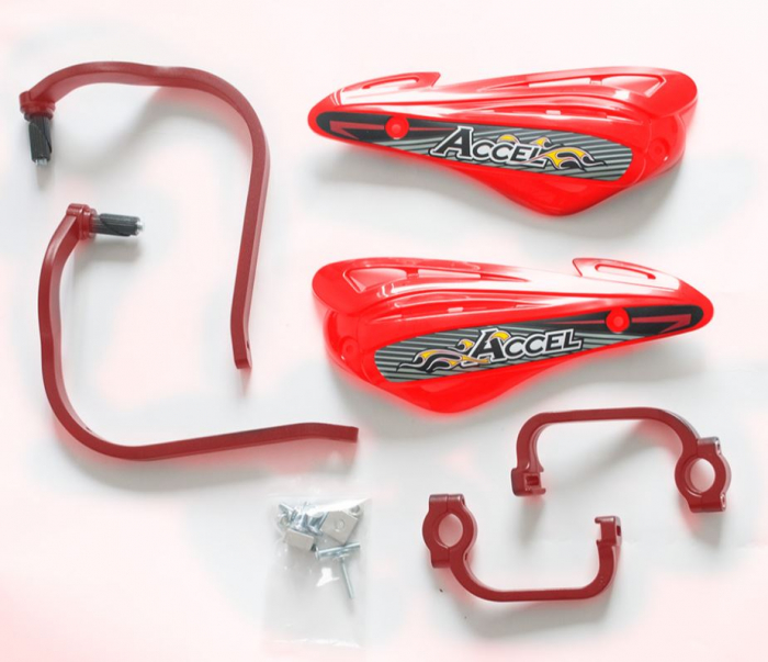 Set Handguard-uri Accel Aluminiu 22-28mm Rosu [1]