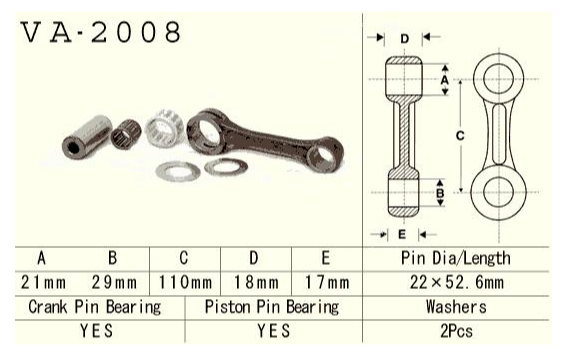Kit biela Yamaha YFM 350 Banshee '87-'06 (VA2008) [1]