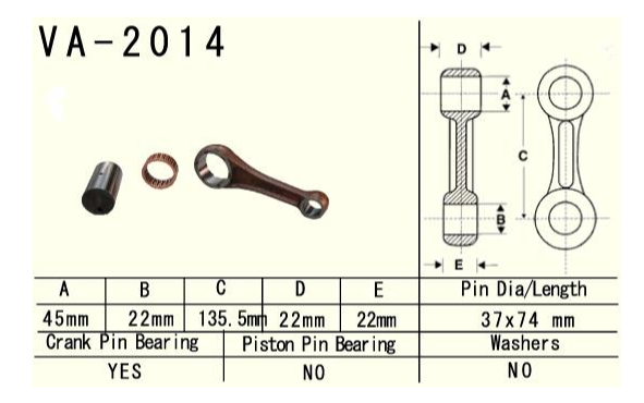 Kit biela Yamaha YFM 600 Grizzly 1998 [1]