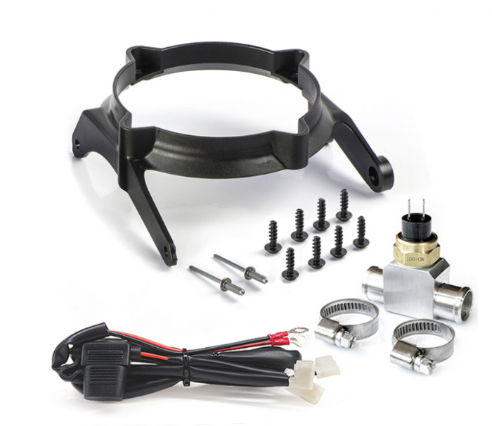 Kit montaj ventilator radiator cu termostat + T aluminiu KTM/Husqvarna '17-'23 2T EP-ACC-PLK17-TE2T [1]