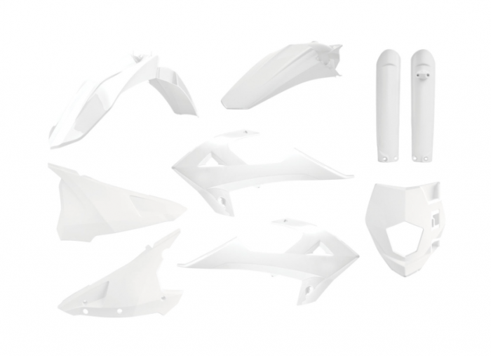 Kit plastice GasGas EC 250/300 '18-'20,Rieju MR 250/300 '21-'22 White Polisport 91031 [1]
