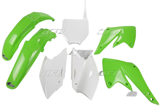 Kit plastice Kawasaki KXF 250 '04-'05 Verde/Alb [1]