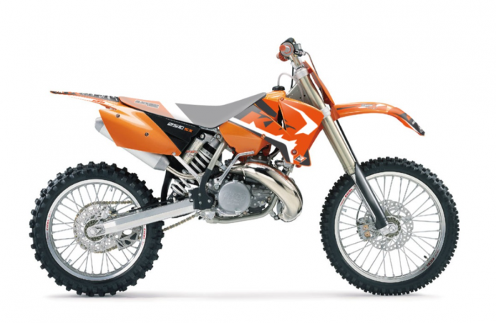 Kit stikere KTM EXC '03-'04, SX '01-'04 Dream 4 Negru/Portocaliu E2517N [2]