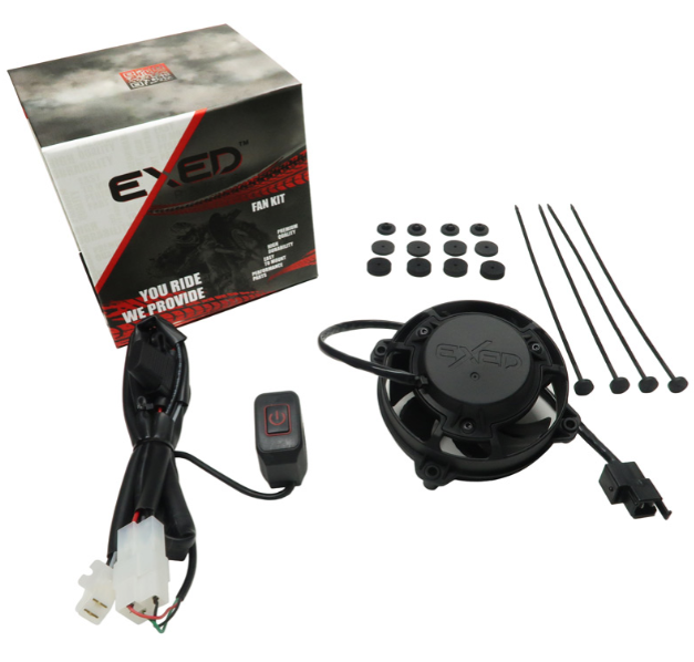 Kit ventilator cu buton on/off Led si sistem montare universal pentru toate tipurile de motociclete [1]