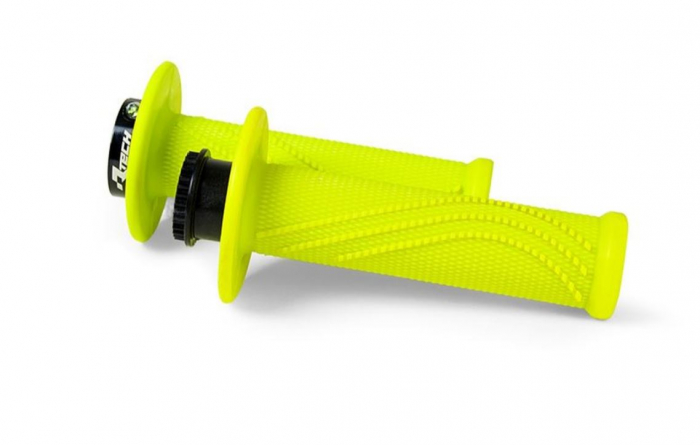 Mansoane Ghidon Lock-On Racetech R20 Galben Fluo 8 Adaptoare [1]