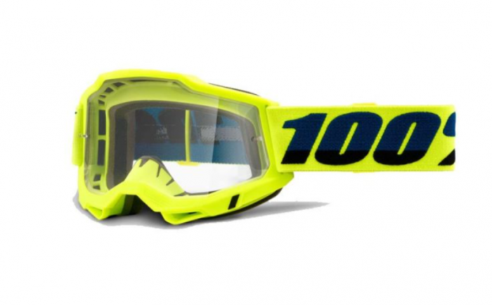 Ochelari Enduro 100% Accuri 2 Yellow cu lentila clara sau fumurie [2]
